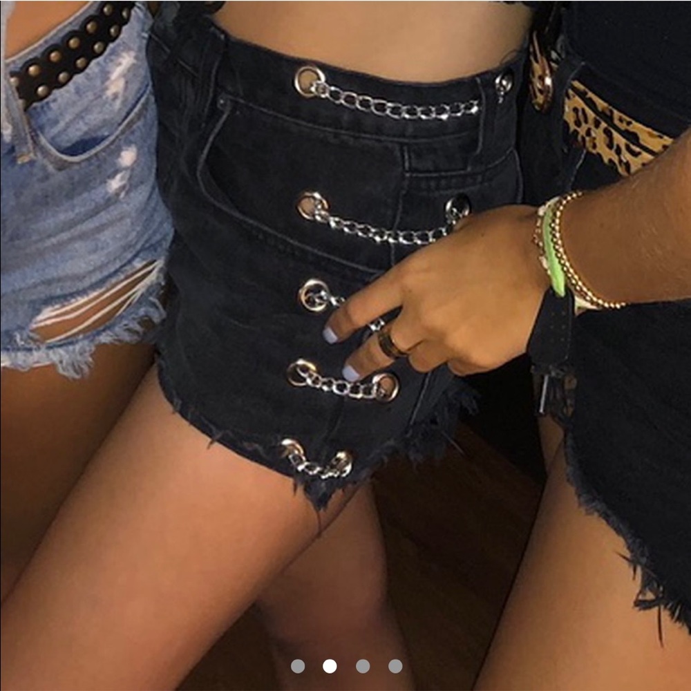 Carmar denim chain shorts